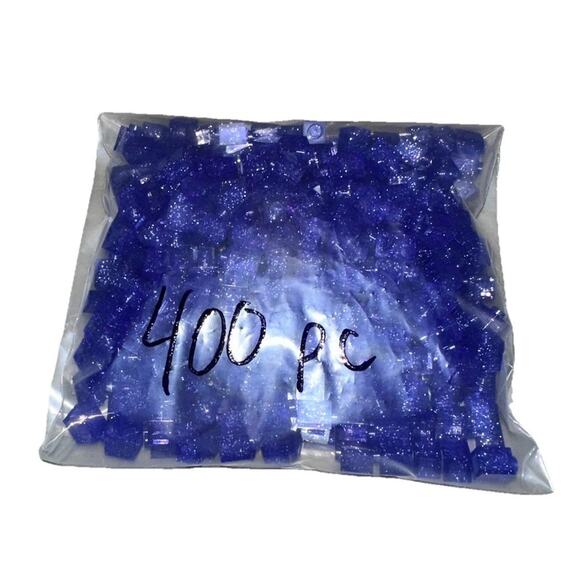 Lot of 400 LEGO 35382 Transparent Purple Glitter Brick 1 x 1 New - Picture 1 of 4